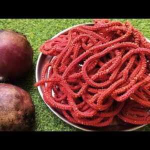 Beetroot Murukulu(బీట్‌రూట్ చెక్కరాలు)