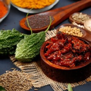 Kakarakaya Pickle (కాకరకాయ పచ్చడి)